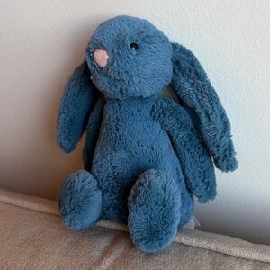 Jellycat London Retired Bashful Dusky Blue Bunny Small 7” Rare Limited Edition